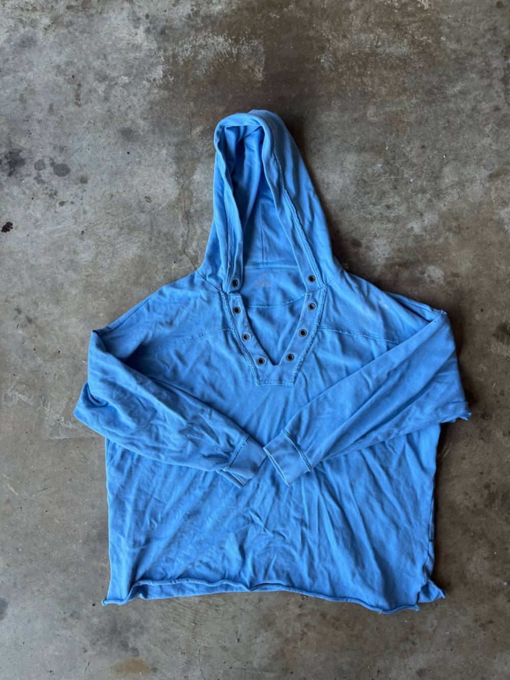 aerie blue oversized hoodie size s
